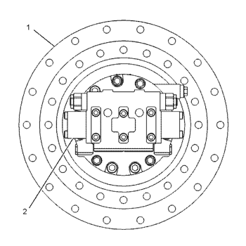 卡特彼勒 1077028 零件方案 MOTOR & MTG GP-TRAVEL