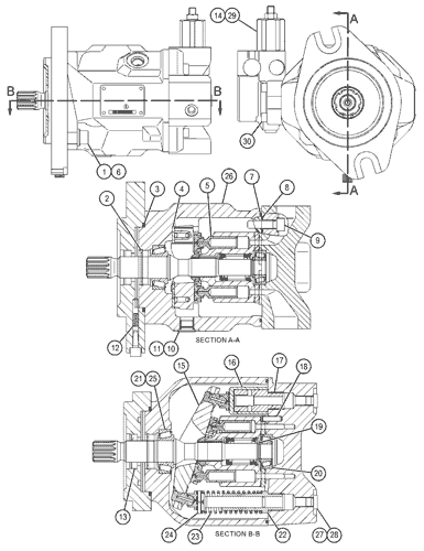 TQCAT 187-9090 1879090 OEM New Hydraulic Axial Piston Pump R986110556 ...