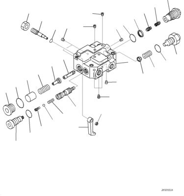 708-1W-02260 708-1W-02270 708-1W-00450 708-1W-00460 For Komatsu Truck HM400-3 Hydraulic  STEERING Pump and hoist pump