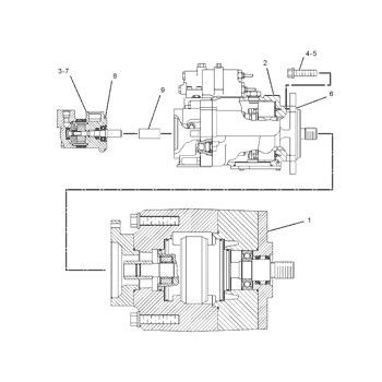 1671153 CA1671153 167-1153 0R7985 For TQCAT 966G 966G II 972G 972G II WHEEL LOADER Hydraulic Main Pump Piston Pump PUMP ASSY PUMP GP-PISTON Aftermarket High quality Original