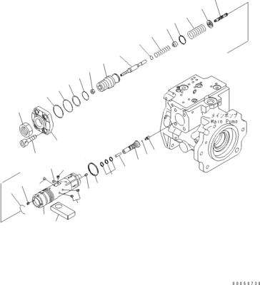 708-1L-00710 708-1L-01710 708-1L-04230 For Loader Komatsu Wa450-6 Wa470-6 Wa480-6 Hydraulic Main Piston Pump