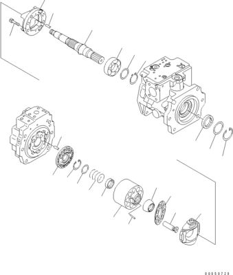 708-1L-00710 708-1L-01710 708-1L-04230 For Loader Komatsu Wa450-6 Wa470-6 Wa480-6 Hydraulic Main Piston Pump