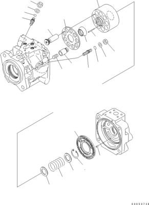 708-1W-00961 708-1W-01850 708-1W-00010 For Komatsu WA450-6 WA470-6 WA480-6 Hydraulic Piston STEERING PUMP