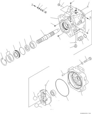 708-1W-00961 708-1W-01850 708-1W-00010 For Komatsu WA450-6 WA470-6 WA480-6 Hydraulic Piston STEERING PUMP