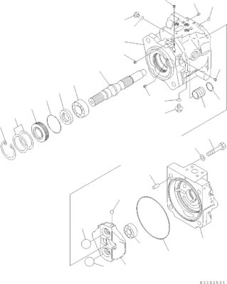 708-1U-00171 708-1U-00150 708-1U-00151 For Komatsu WA380-6 WA430-6 Hydraulic Pump Steering Pump