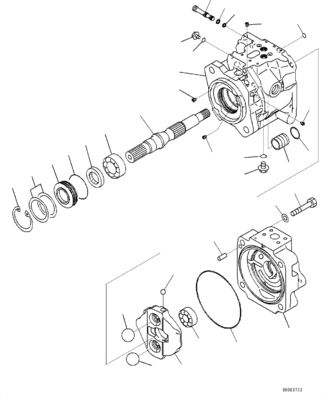 708-1U-00120 708-1U-00140 708-1U-00170 For Komatsu WA380-6 WA430-6 Hydraulic Pump Steering Pump
