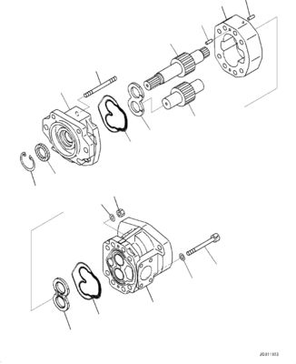 708-1U-00120 708-1U-00140 708-1U-00170 For Komatsu WA380-6 WA430-6 Hydraulic Pump Steering Pump