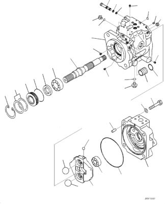 708-1U-00120 708-1U-00140 708-1U-00170 For Komatsu WA380-6 WA430-6 Hydraulic Pump Steering Pump