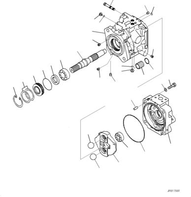 708-1W-00820 708-1W-00731 708-1W-00952 For Komatsu WA500-6 Hydraulic Pump STEERING Pump Original High quality