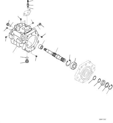 708-1W-90600 R7081W90600 708-1W-04222 708-1W-01632 For Komatsu D475A-5EO Hydraulic COOLING FAN DRIVE PIPING Original