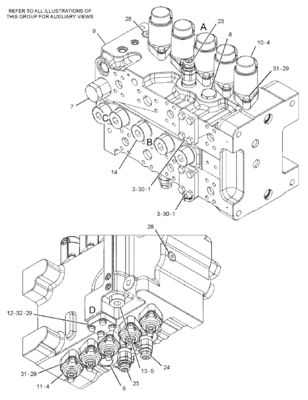CAT 455-2663 424-937 Main Control Valve 349E 349F 352 Mining Construction Demolition Engineering Machinery Parts