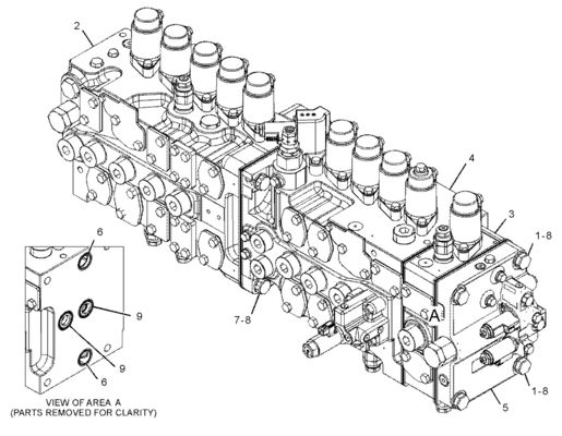 TQCAT 455-2663 424-937 Main Control Valve 349E 349F 352 Mining Construction Demolition Engineering Machinery Parts