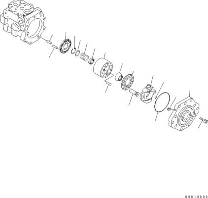 708-1W-00600 708-1S-00910 R7081S00910 R7081W00600 For Komatsu D475A-5 Bulldozer hydraulic Fan Pump Piston pump Original