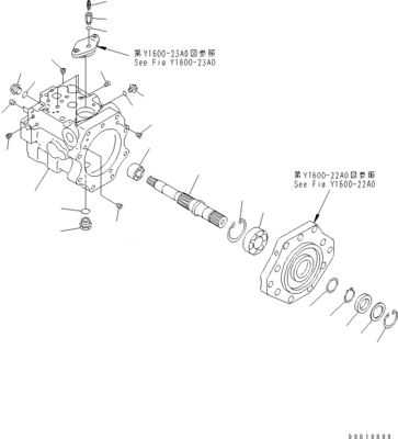 708-1W-00600 708-1S-00910 R7081S00910 R7081W00600 For Komatsu D475A-5 Bulldozer hydraulic Fan Pump Piston pump Original