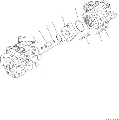 708-1W-00600 708-1S-00910 R7081S00910 R7081W00600 For Komatsu D475A-5 Bulldozer hydraulic Fan Pump Piston pump Original