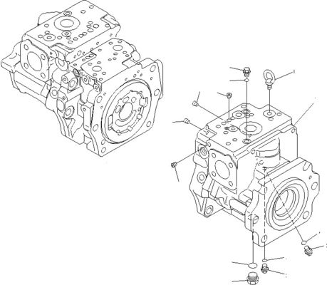 708-2G-00800 708-2G-00801 708-2G-01081 For Komatsu Loader WA600-6  Hydraulic Pump Piston Pump Main pump High quality