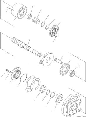 708-2L-00950 708-25-02044 708-2L-00951 708-2L-05420 For Komatsu WA800-3 WA900-3 Hydraulic LOADER  PUMP MAIN PUMP