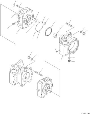 708-4L-00910 708-45-10204 708-4L-00911 For Komatsu WA800-3 WA900-3 Hydraulic  SWITCH PUMP MAIN PUMP High quality
