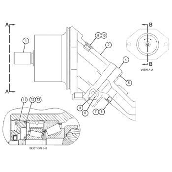 159-7162 0R4613 For CAT Track D8R, D8R II   hydraulic  MOTOR GP-PISTON  Aftermarket Original ROTATING GP-MOTOR