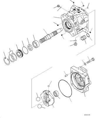 708-1W-00883 708-1W-00882 708-1W-00881 For Komatsu WA430-6 Hydraulic Pump MAIN PUMP  LOADER PUMP Aftermarket Original