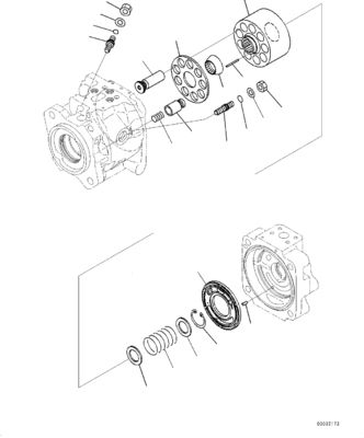 708-1W-00883 708-1W-00882 708-1W-00881 For Komatsu WA430-6 Hydraulic Pump MAIN PUMP  LOADER PUMP Aftermarket Original