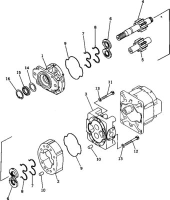 705-52-40100 705-52-40001 705-32-37740  For Komatsu Bulldozer  D375-5  Hydraulic Main Pump  Original WORK EQUIPMENT PUMP
