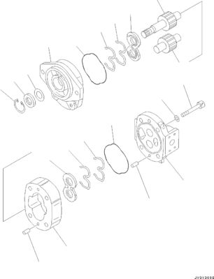 705-17-02022 705-22-31220 For Komatsu BulldozerD31EX-22 D31PX-22 D37EX-22 D37PX-22Hydraulic Pump Aftermarket Piston pump
