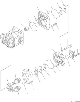 705-52-30A00 705-14-32731 For Komatsu Bulldozer D155A-6 D155AX-6 Hydraulic Pump Piston pump  Aftermarket