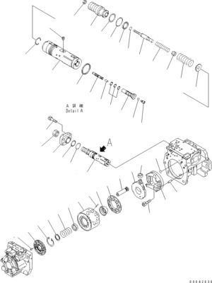 708-1H-00250 708-1H-00251 For Komatsu Bulldozer D155AX-6 D155AX-6A Hydraulic Main Pump Original WORK EQUIPMENT PUMP