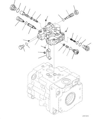 708-1T-00551 708-1T-01551 708-1T-04150 For Komatsu Bulldozer D39EX-22 D39PX-22 D31EX-22 Hydraulic FUN Pump Original