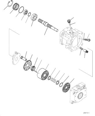 708-1T-00552 708-1T-01552 708-1T-04150 For Komatsu Bulldozer D39EX-22 D39PX-22 D31EX-22 Hydraulic FUN Pump Original