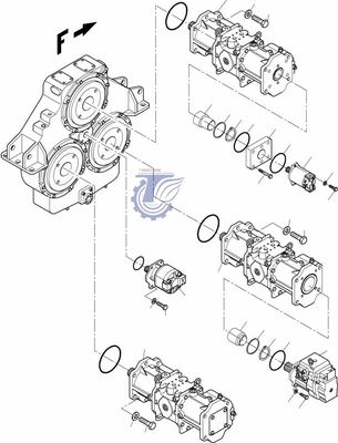 95177940 89652440 For Komatsu Excavator PC4000-6 Hydraulic Fan Motor