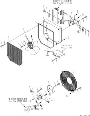 418-03-33241 4180333241 For Komatsu WHEEL LOADERS WA100-5 WA150-5 WA200-5 WA270 Hydraulic Fan Motor