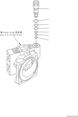 706-7H-01101 706-7H-12310  706-7H-01100 For Komatsu bulldozer D155AX-6 D155AX-7 Hydraulic Motor HST PUMP Aftermarket