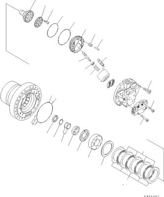 708-7H-00040 708-7H-11110 For Komatsu D275AX-5EO Bulldozer hydraulic H.S.S. MOTOR Original High quality Aftermarket
