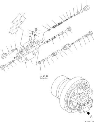 708-7H-00040 708-7H-11110 For Komatsu D275AX-5EO Bulldozer hydraulic H.S.S. MOTOR Original High quality Aftermarket