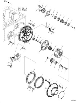 Komatsu Bulldozer D155AX-6 Travel Assembly Final Drive 17A-27-00093 17A-27-00090 17A-27-00092 17A-27-00095