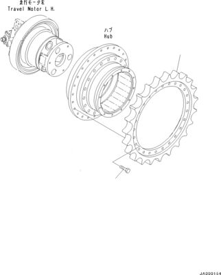 706-8F-01140 11Y-27-40401 For Komatsu D37EX-23 D37PX-23 D39EX-23 Bulldozer Hydraulic TRAVEL MOTOR