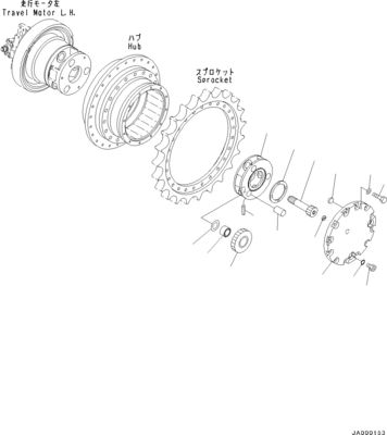 706-8F-01140 11Y-27-40401 For Komatsu D37EX-23 D37PX-23 D39EX-23 Bulldozer Hydraulic TRAVEL MOTOR