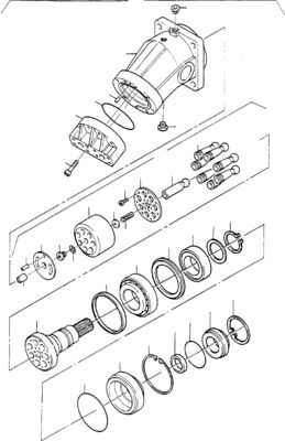 65489140 For Komatsu Excavator PC3000-6 4000-6 7000-6 8000-6 Hydraulic TRAVEL MOTOR Drive Motor