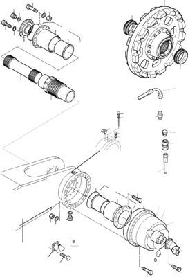 65489140 For Komatsu Excavator PC3000-6 4000-6 7000-6 8000-6 Hydraulic TRAVEL MOTOR Drive Motor