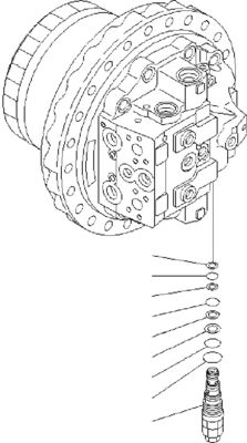 706-8J-01012 706-8J-01011 For Komatsu PC400-7 450-7 450-8 Excavator Travel Assembly Final Drive Original Travel Motor