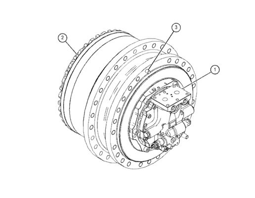 455-2770 155-9198 455-2772 455-2771 For CAT 390D 390F 385C Excavator Travel Assembly Final Drive Original Travel Motor