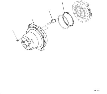 21N-60-34100 21N6034100 For Komatsu PC1250-8 1250SP-8 Excavator Hydraulic Drive Motor Aftermarket