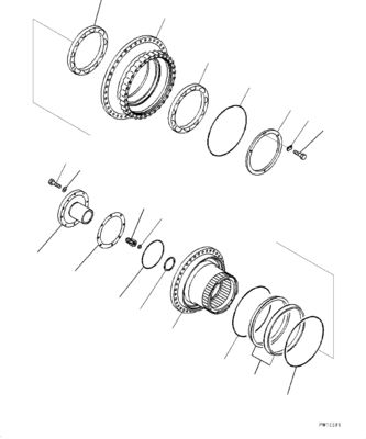 21N-27-00140 For Komatsu PC1250-8 Excavator Travel Assembly Final Drive Original Travel Motor Aftermarket High quality