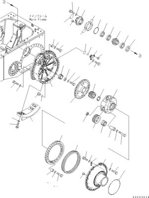 17A-27-00152 17A-27-00151 17A-27-00110 For Komatsu Bulldozer D155AX-6 Travel Assembly Final Drive Travel Motor Original
