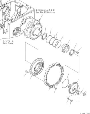 17A-27-00152 17A-27-00151 17A-27-00110 For Komatsu Bulldozer D155AX-6 Travel Assembly Final Drive Travel Motor Original