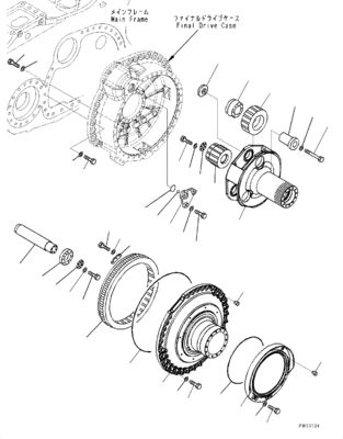 17M-27-00410 17M-27-00252 17M-27-00251 For Komatsu Bulldozer D275A-5R Travel Assembly Final Drive Travel Motor Original