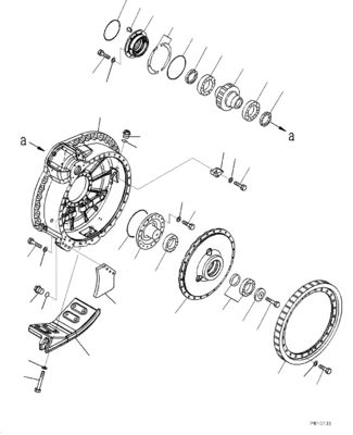 17M-27-00410 17M-27-00252 17M-27-00251 For Komatsu Bulldozer D275A-5R Travel Assembly Final Drive Travel Motor Original