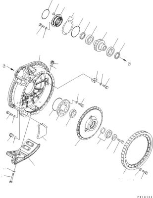 17M-27-00350 17M-27-00530 17M-27-00540 For Komatsu Bulldozer D275A-5D Travel Assembly Final Drive Travel Motor Original